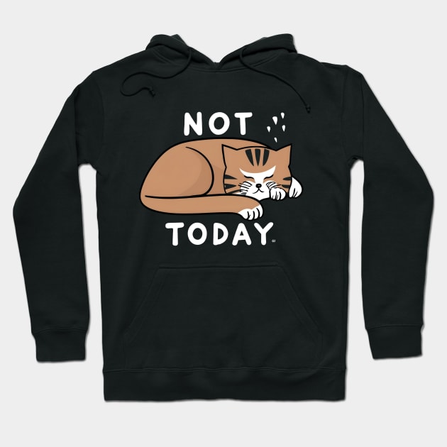 Not today cat Hoodie by NomiCrafts